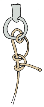 Dobbelt halvstik med rundtørn