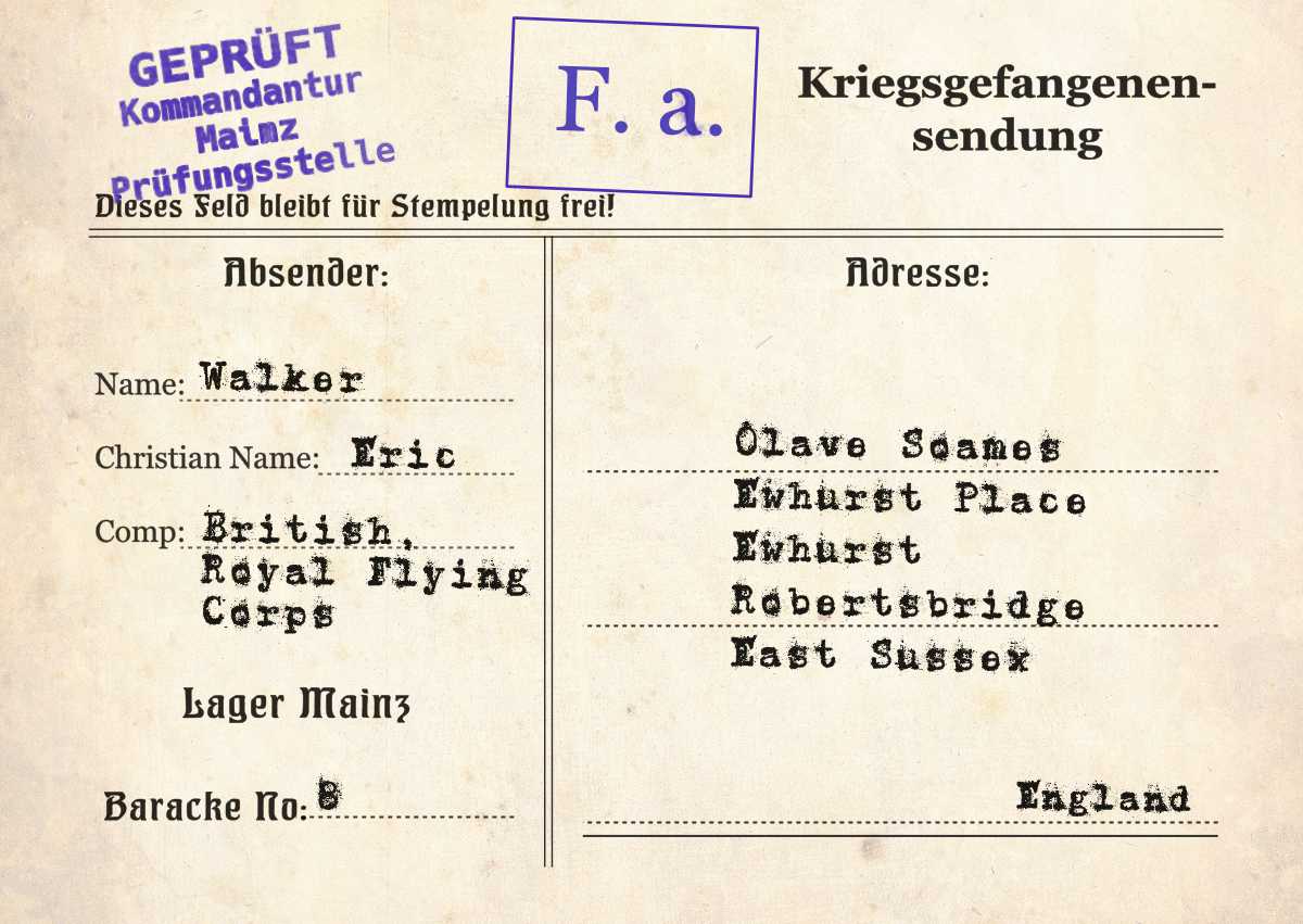 Konvolut fra Eric Walker